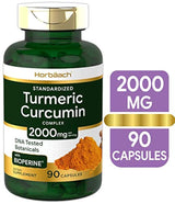 Horbaach Suplemento sin gluten de cúrcuma con bioperina