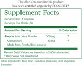 Suplementos Alimenticios de aloe vera 3 botellas 60 cápsulas