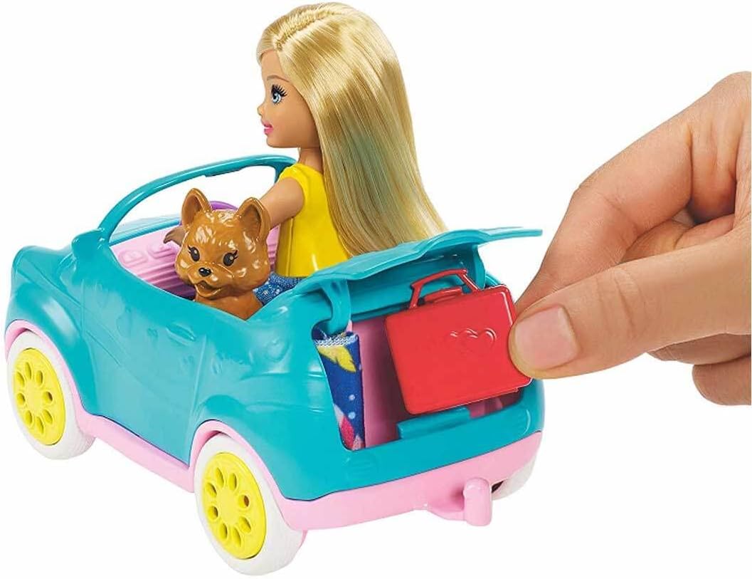 Barbie Club Chelsea Set de Juego Carro y Camper, Accesorios