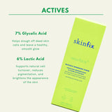 Exfoliante corporal renovador de ácido glicólico y láctico