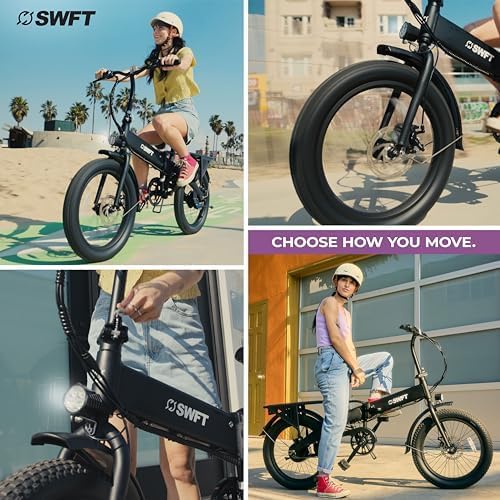 Bicicleta Eléctrica Plegable SWFT F.X, 25 Milla, 20 Neumáticos