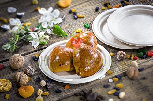 platos  redondos Hecho de fibras vegetales natuturales