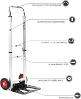 Carretilla Plegable LEADALLWAY, Aluminio, 220 lbs, 6 Ruedas