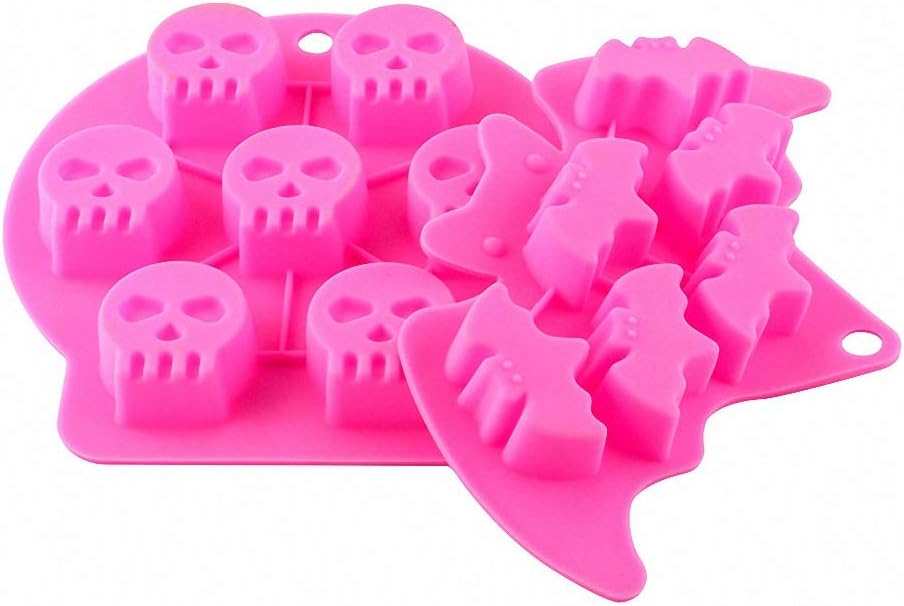 Moldes de Silicona Halloween - 4 Piezas para Dulces y Jabones