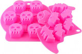 Moldes de Silicona Halloween - 4 Piezas para Dulces y Jabones