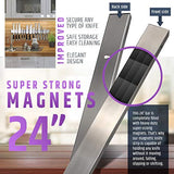 Soporte magnético de 24 pulgadas para cuchillos  HMmagnets