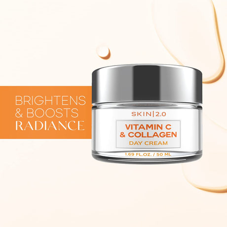 Hidratante facial diario de vitamina C y colágeno Skin 2.0