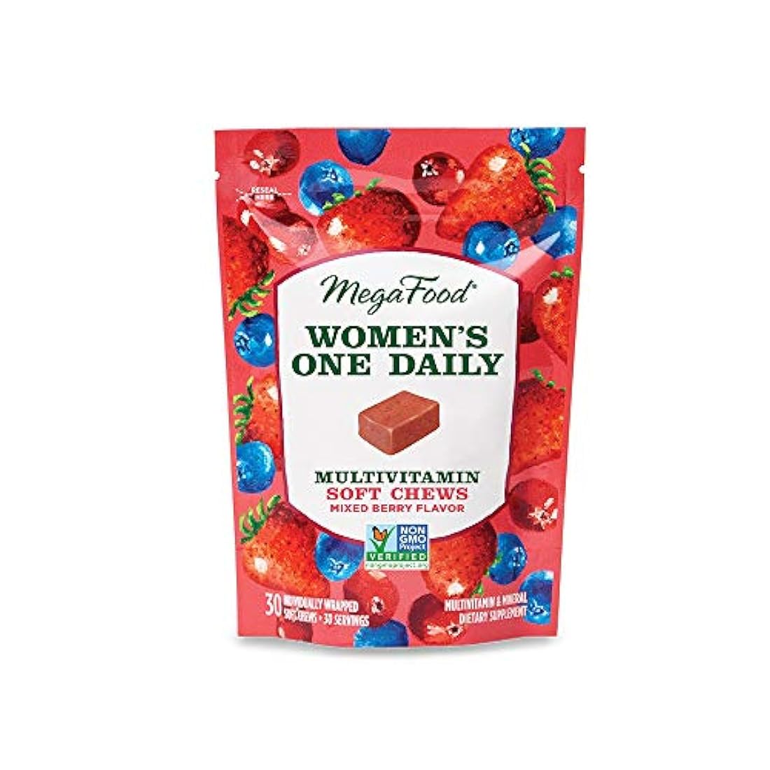 MegaFood, Multivitamina masticables suaves, suplemento diario, apoya el desarrollo y crecimiento del niño, sin gluten, vegetariano, uva, 30 masticaciones (30 porciones), 1