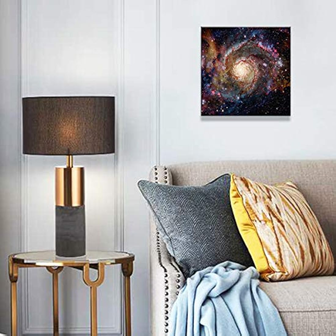 Sunfrower - Lienzo decorativo en blanco y negro