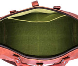 Bolsa de viaje grande de cuero de 32 pulgadas, Marron