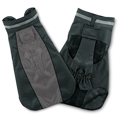 IMPERMEABLE  Voyager Dog para perros, Cortavientos (gris)