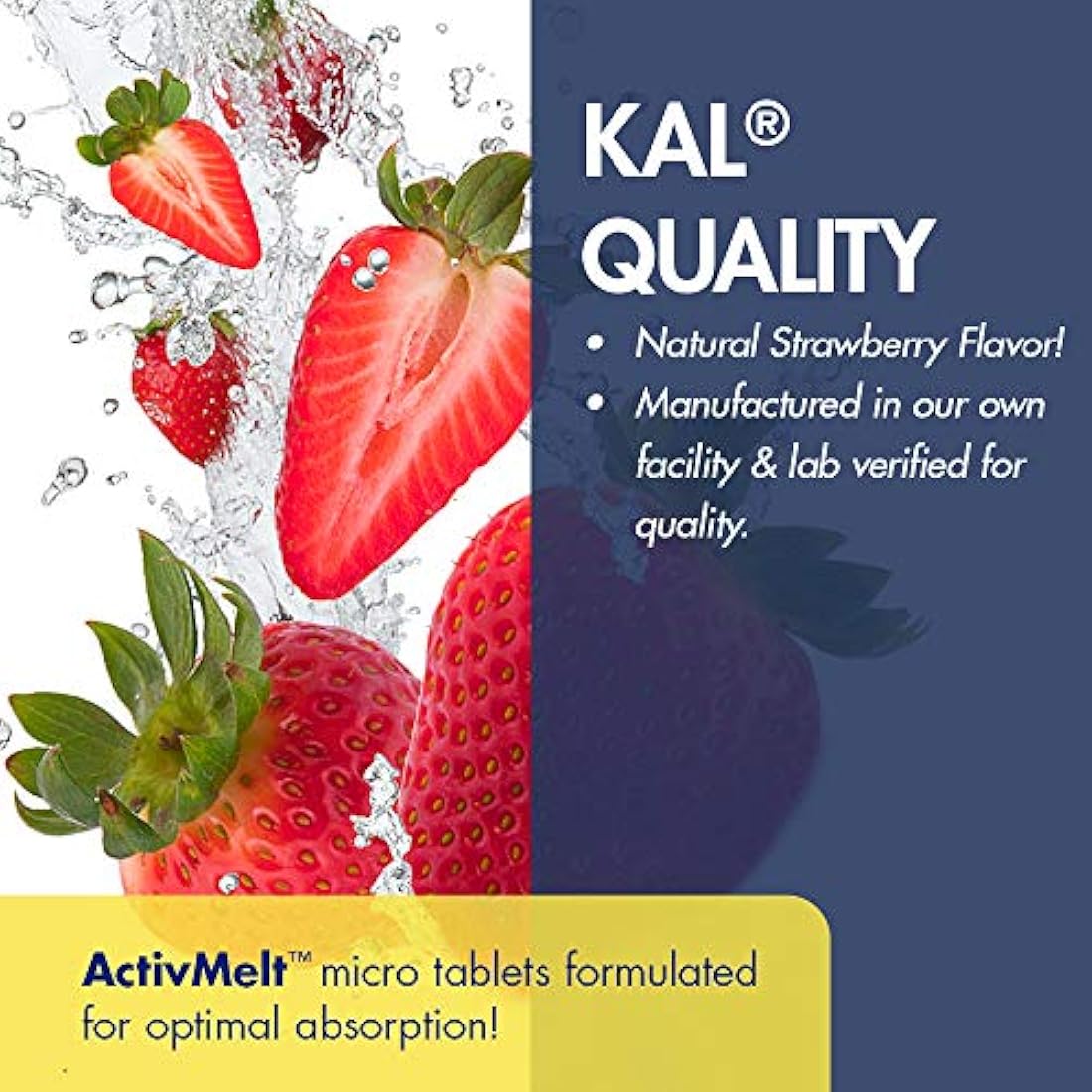 Niacina ActivMelt (25 mg Fresa) Kal 200 Losanje