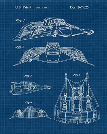 Impresiones de carteles de patente de vehículos star wars