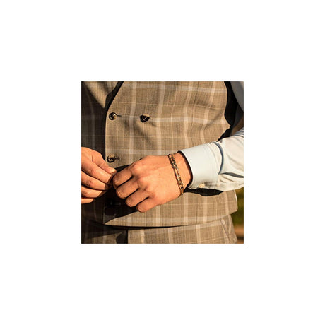 Pulseras de cadena Figaro para hombres y mujeres