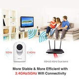Foscam Cámara de seguridad para el hogar R4S 4MP