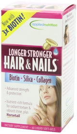 Applied Nutrition Cabello y uñas más largos, más fuertes, 60 unidades (Paquete de 3)