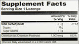 Pastillas de picolinato cromo Solaray 1000 mcg, 100 unidades