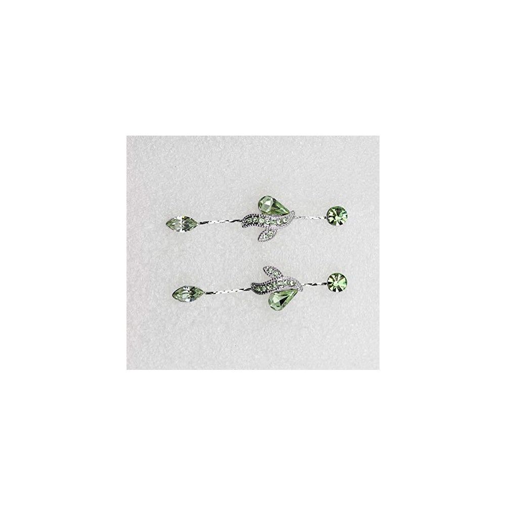 Aretes y collar con diseño de flores y cristales de estrás