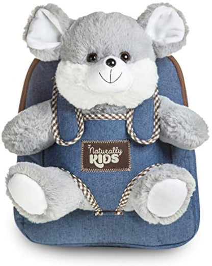 Morral de peluche para niños diseño de Oso. Naturally KIDS