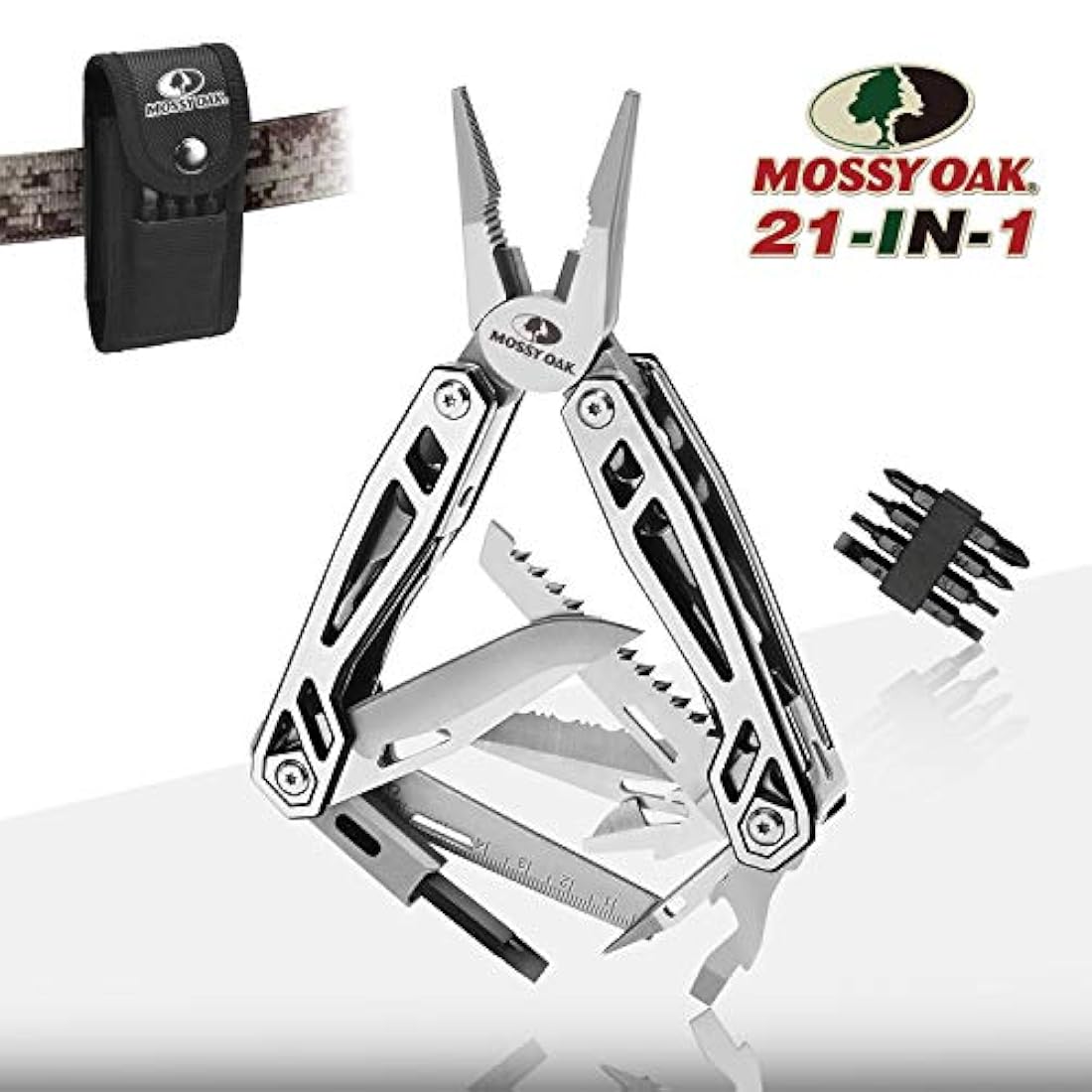 Mossy Roble Multiherramienta, 21 en 1 cuchillo de bolsillo