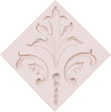 Molde de silicona de alivio barroco de fondant de borde