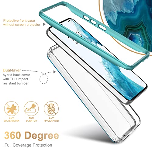 ESDOT Funda para Samsung Galaxy S22 Plus, grado militar, prueba de caída de 21 pies, resistente con diseños de moda para mujeres y niñas, funda protectora para Galaxy S22+ Plus 6.6 pulgadas, color gema ágata