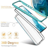 ESDOT Funda para Samsung Galaxy S22 Plus, grado militar, prueba de caída de 21 pies, resistente con diseños de moda para mujeres y niñas, funda protectora para Galaxy S22+ Plus 6.6 pulgadas, color gema ágata