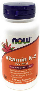 Now Foods K-2 100mg, 100 Cápsulas