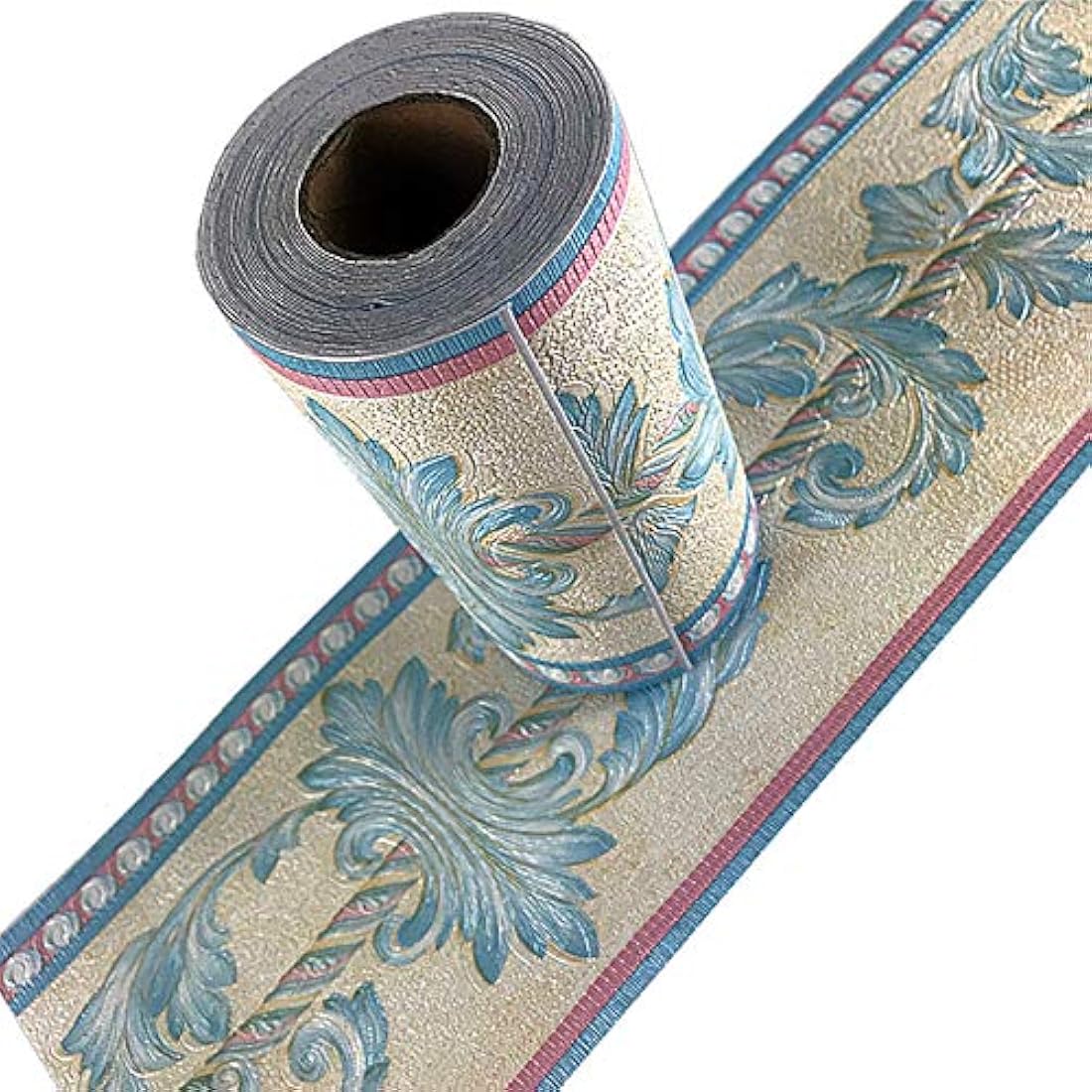 papel pintado  4.2 x 196.8 pulgadas  color azul