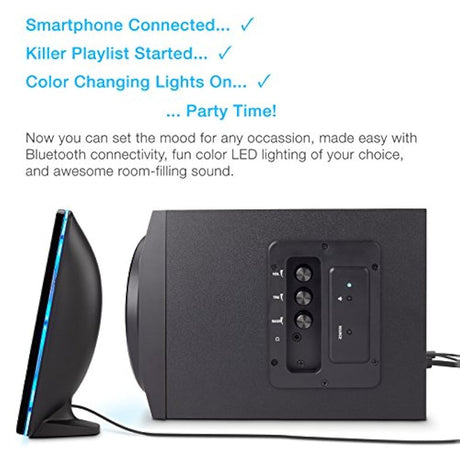 Altavoces Bluetooth con luces LED