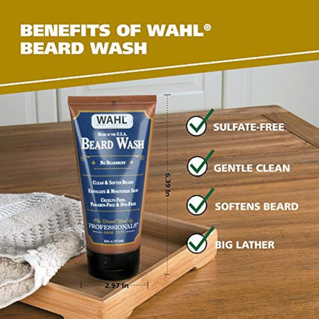WAHL - Limpiador para barba y rostro con aceites esenciales