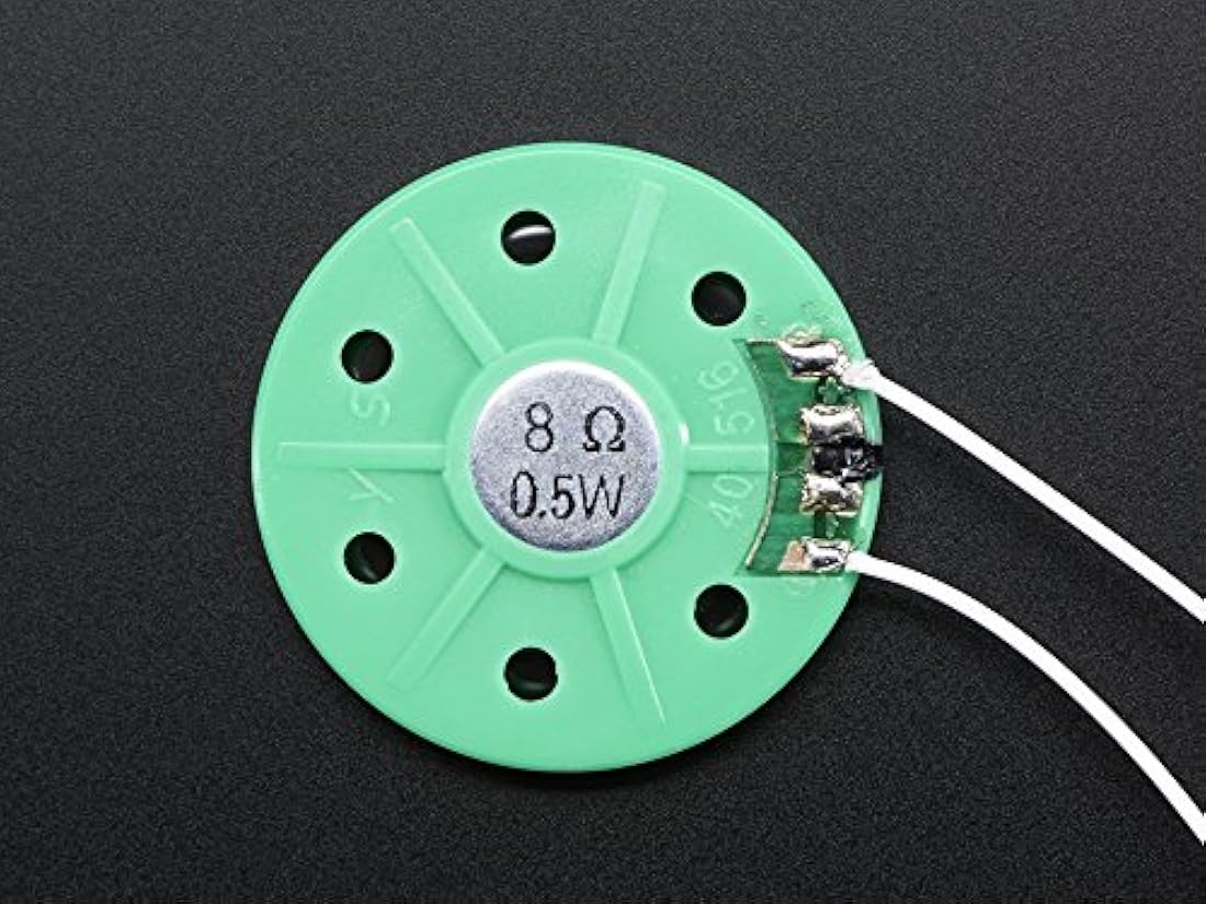 altavoz de plástico con cables 8 ohmios 0.5 W 40 mm