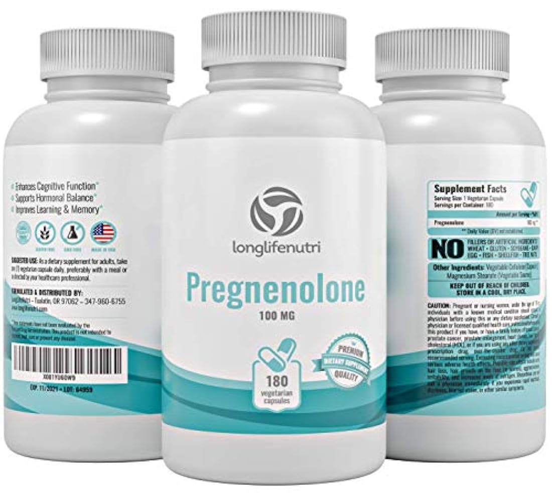 LongLifeNutri - Suplemento de Pregnenolona