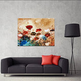 Lona impresa de amapolas florecientes,  Wieco Art