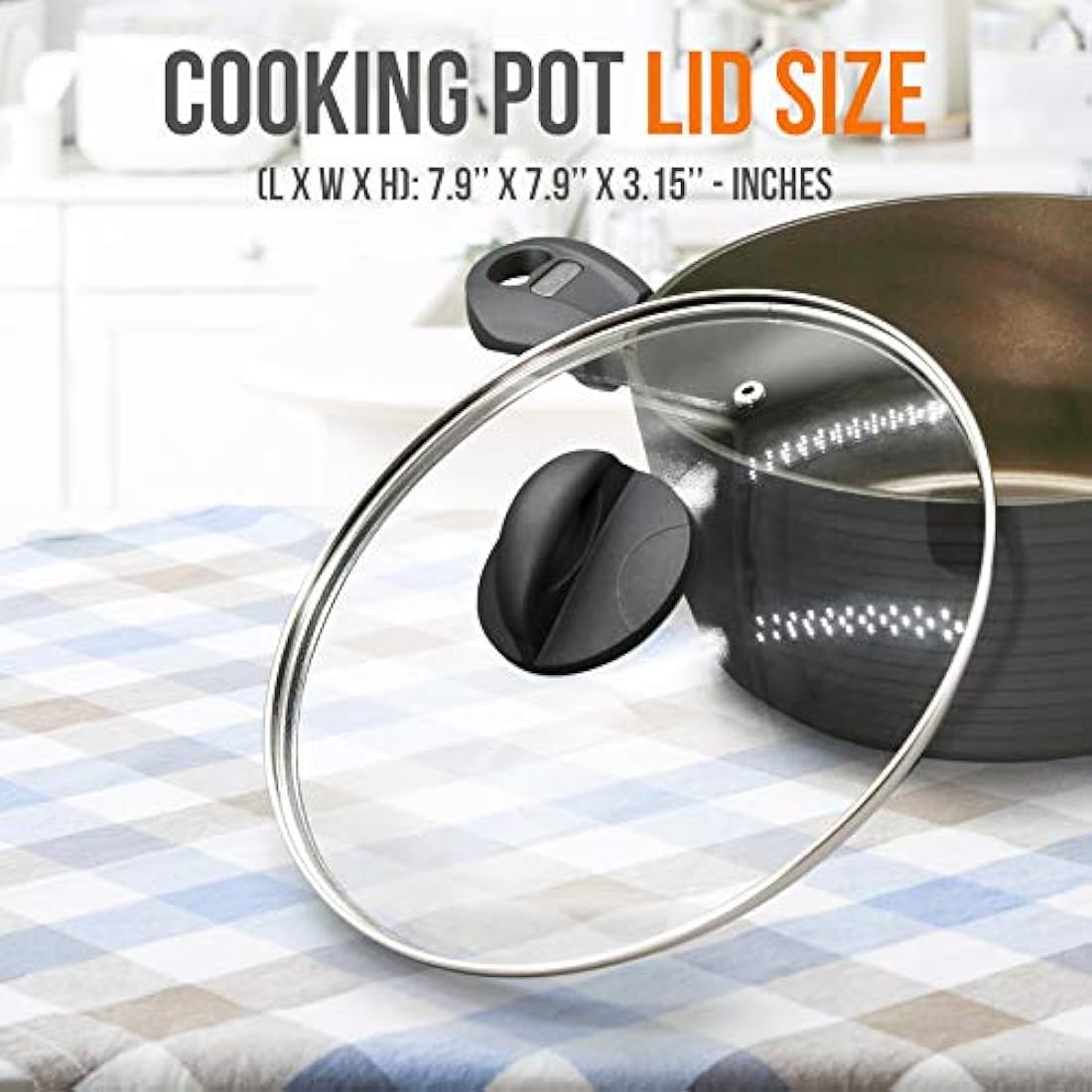 Tapa de olla de cocina duradera NUTRICHEF ‎PRTNCCW12CPCOVER