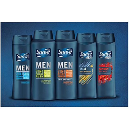 Suave Body Wash - Espuma para lavado corporal para hombres