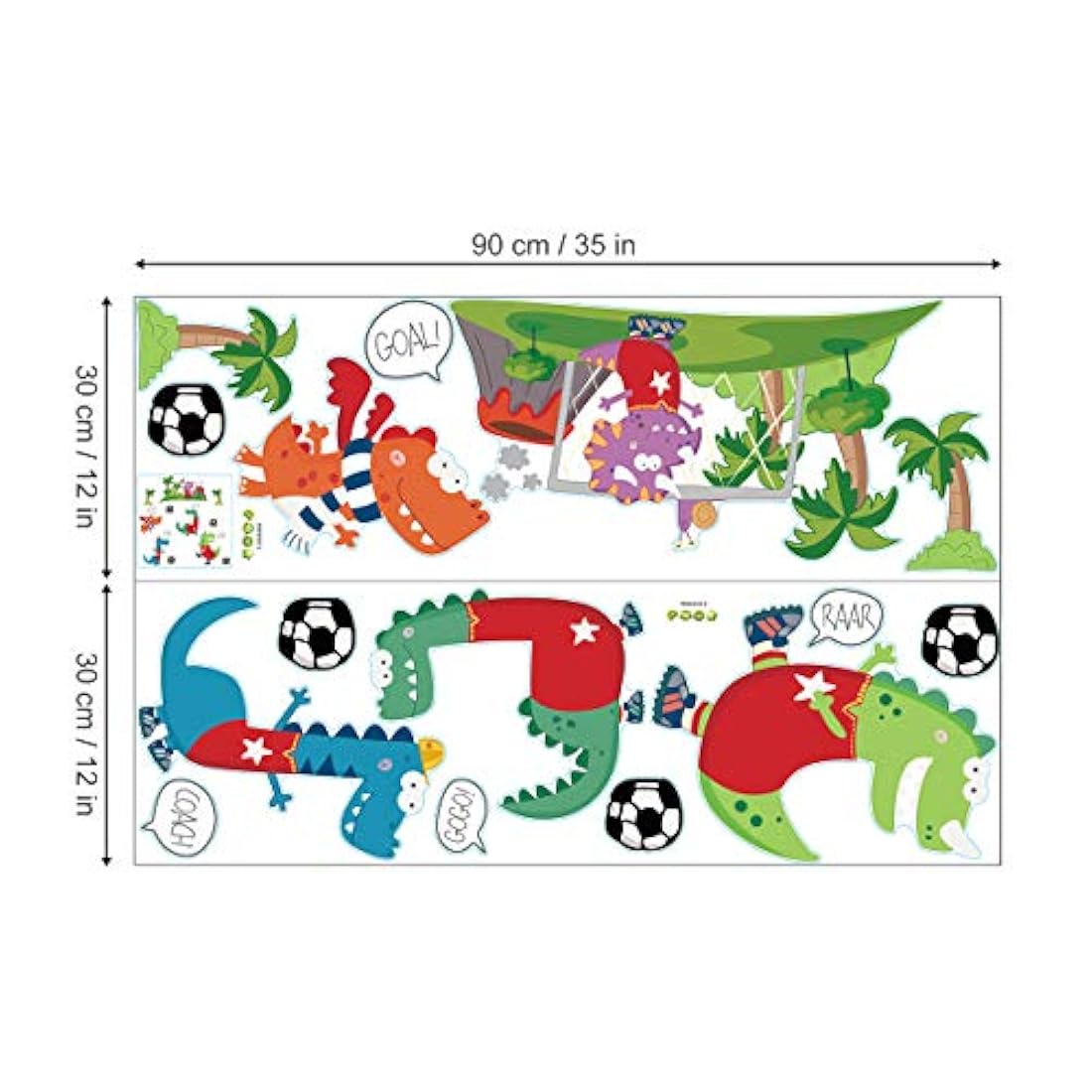 ufengke - Pegatinas de pared con diseño de dinosaurio