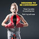EMAAS Saco de boxeo OnBash para niños con saco de boxeo, guantes de boxeo, bomba manual y amplificador;