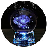 lampara con sistema solar, bola de cristal Galaxy