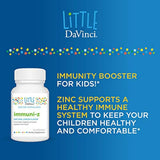 Little DaVinci - inmuni-Z, Zinc Throat Lozenge, Suplemento de inmunidad para niños, sabor limón, sin azúcar añadido, 60 ct.