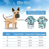 EXPAWLORER - Camisa hawaiana para perro, camisetas lindas para cachorros pequeños a medianos, gatos, chaleco de verano personalizado, s, Hawaiian Flower