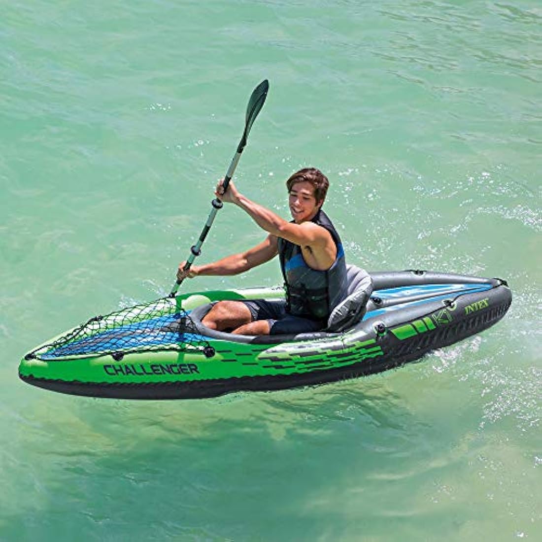 Set inflable para 1 personas con remos de aluminio y bomba