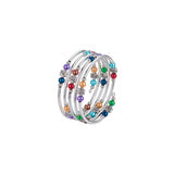 Pulseras y tobilleras tipo brazalete de cuentas de rosas