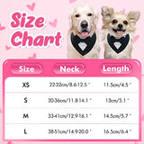 FUAMEY Esmoquin para perro, collar formal de boda para perro, collar de perro con pajarita, disfraz de cumpleaños ajustable, fiesta de mascotas, traje de boda para perro, traje de San Valentín, disfraz de cosplay para mascotas pequeñas, medianas y grandes