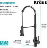Grifo de cocina de calidad comercial KPF-1691MB Kraus
