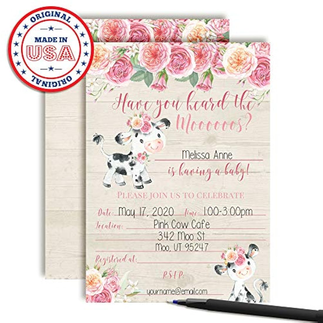 Invitaciones para ducha de bebé