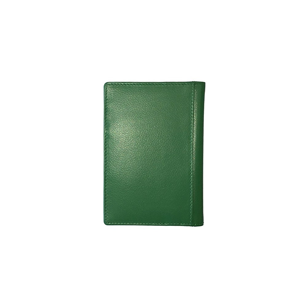 Porta Documentos y Tarjetas de piel para pasaporte verde