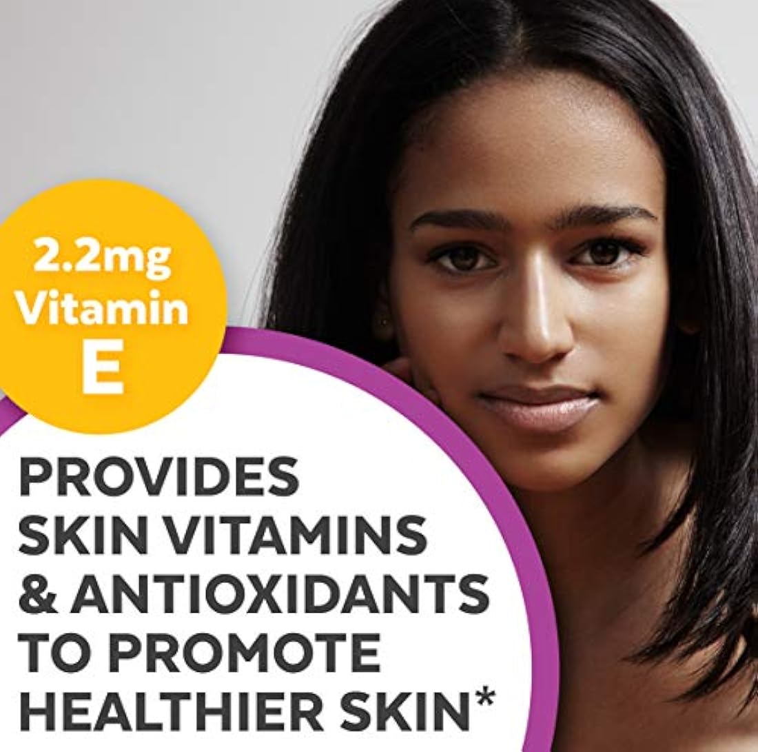 Vitaminas orgánicas para la piel y las uñas para las mujeres con biotina, vitaminas para el cabello y vitaminas para la piel que promueve el crecimiento saludable del cabello y las uñas, 120 tabletas