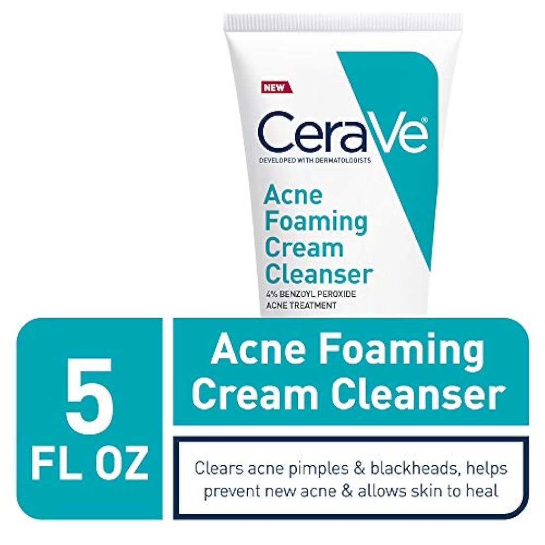 Limpiador de crema espumante para acné para piel sensible