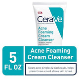 Limpiador de crema espumante para acné para piel sensible